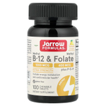 Jarrow Formulas, веганский метил B12 и метилфолат, лимон, 100 жевательных таблеток