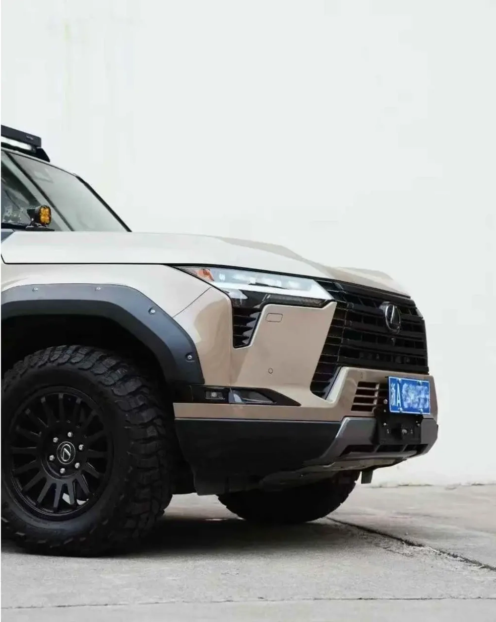 Стол под лебедку для Lexus GX 550 G550h 2024 Лексус Площадки (столы) для скрытой установки лебедки Площадка под лебедку