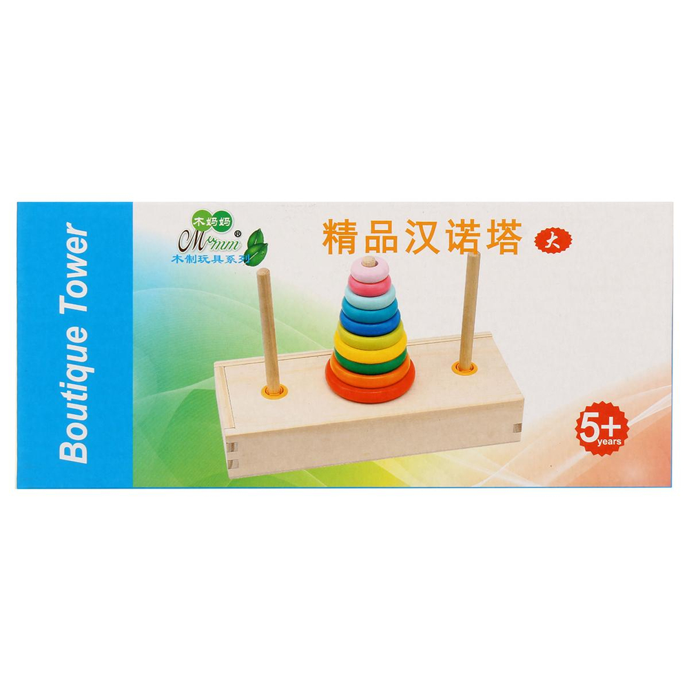 Развивающая игрушка деревянная Сортер на гвоздиках 3 элемента, коробка C-41685