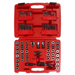 МАСТАК (351-00075C) Набор метчиков и плашек SK-5, M3-M12, 1/8"-1/2", кейс, 75 предметов