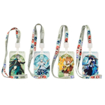 Бейдж на шнурке Basir вертикальный, 110*68 мм, аниме, 4 рисунка ассорти