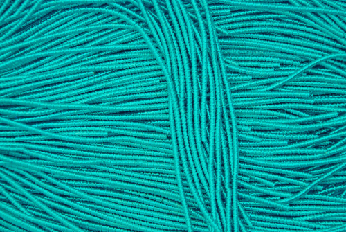 Фигурная канитель "Бамбук"  бирюза 2,1мм