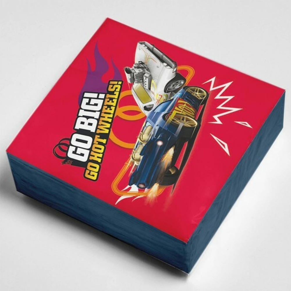 Салфетки бумажные 33*33см Hot Wheels 3 сл., 20л