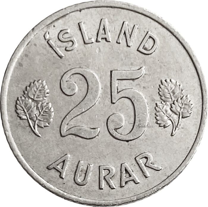 25 эйре 1946-1967 Исландия