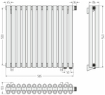 Сунержа Эстет-00 EU50 500х585 13 секций