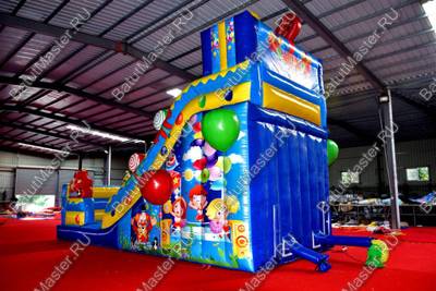 Надувной батут-горка "Подарок" 8*4*6 м