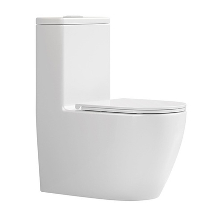 Унитаз монолитный SANITECO SA-3073 белый 690X360X835