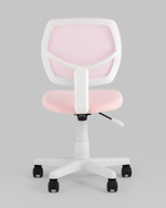 Кресло компьютерное детское ЛОЛО розовый пластик белый