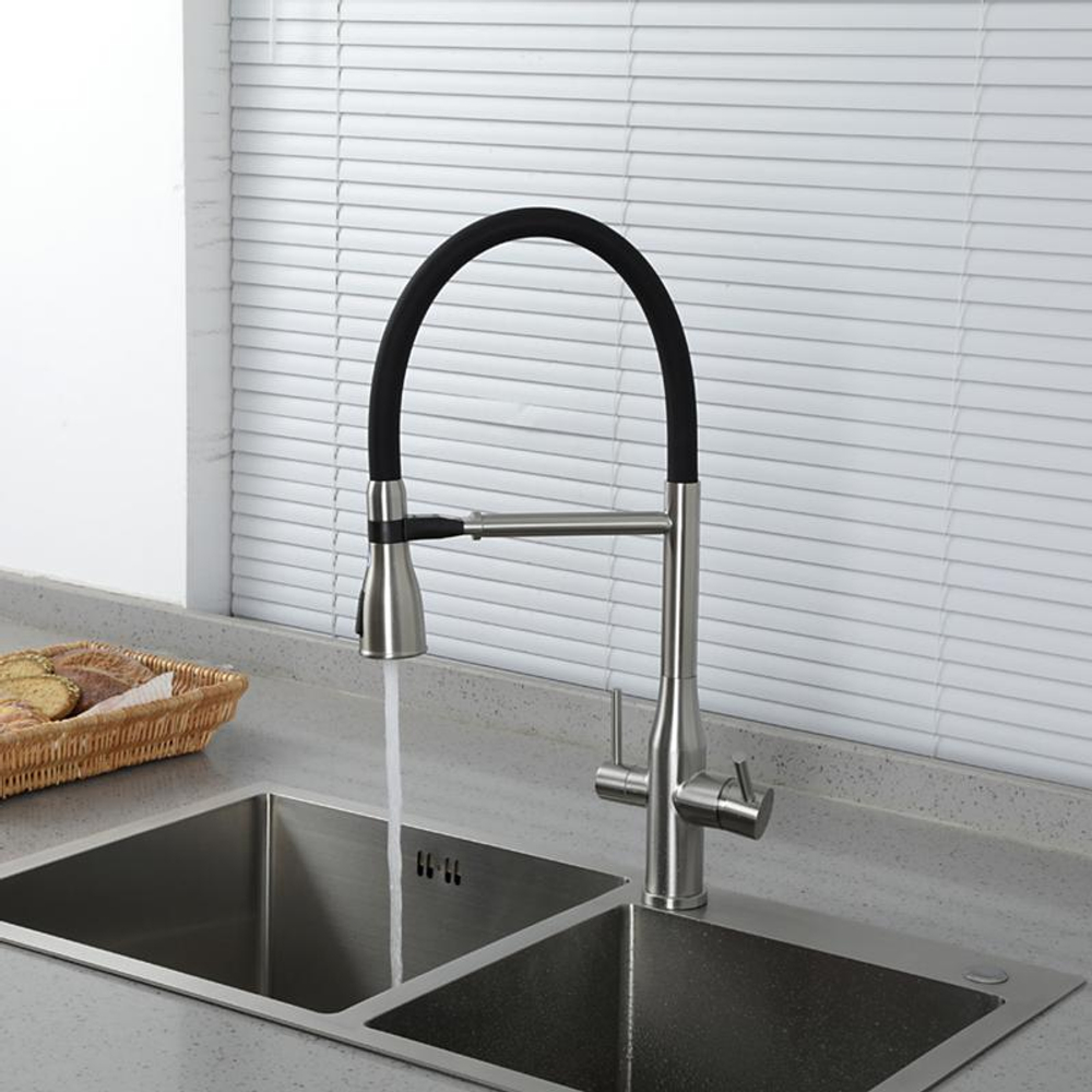 Смеситель для кухни с гибким изливом Gappo G4399-75