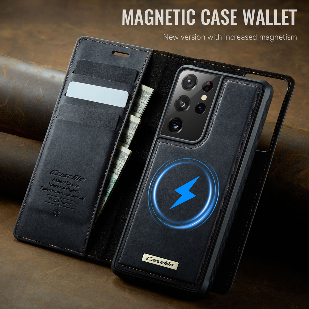 Чехол-кошелек CaseMe 2 in 1 MagSafe Samsung Galaxy S21 Ultra