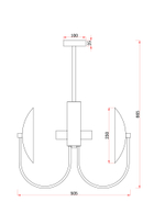Подвесной светильник Freya FR5320PL-04B