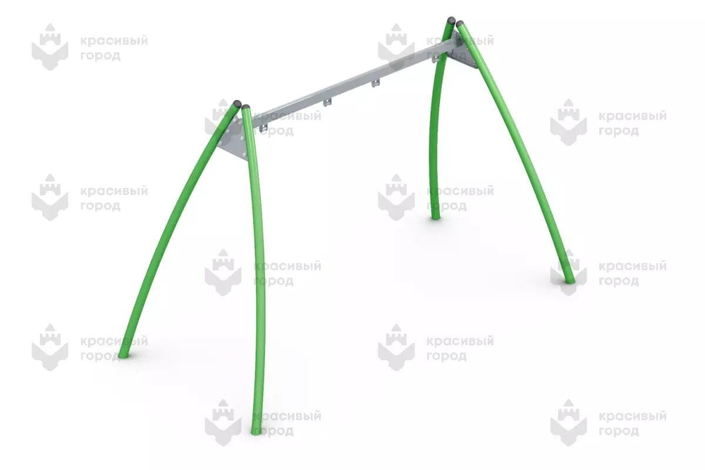 Качели металлические тип-1 с местом для 2 подвесов