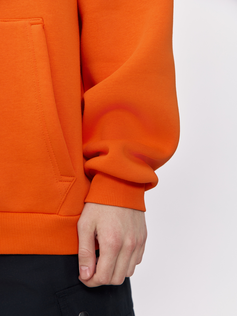 Худи с начесом (оранжевый)