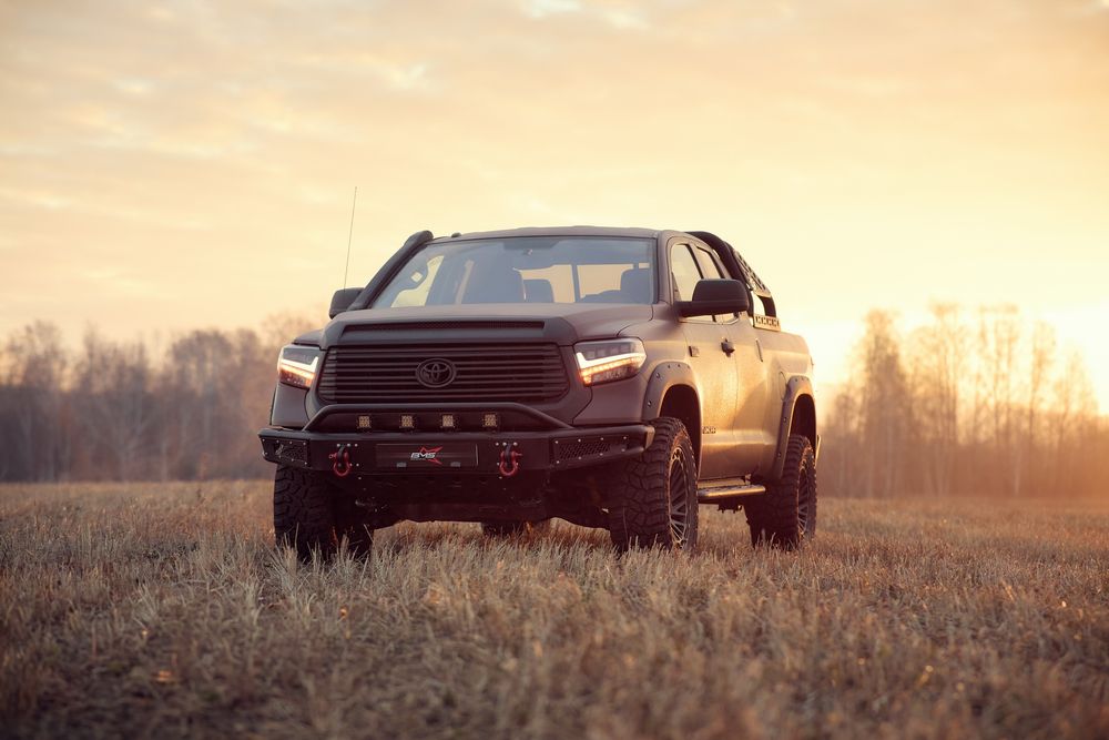 Бампер силовой передний BMS ALFA для Тойота Тундра 2014-2021