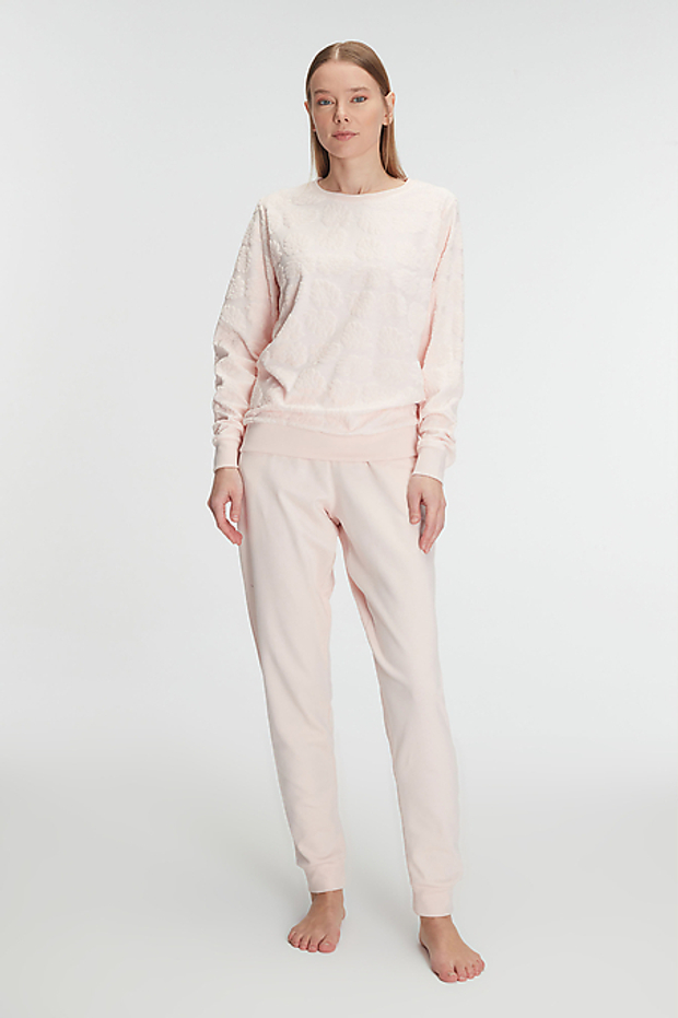 Комплект женский домашний: лонгслив и брюки