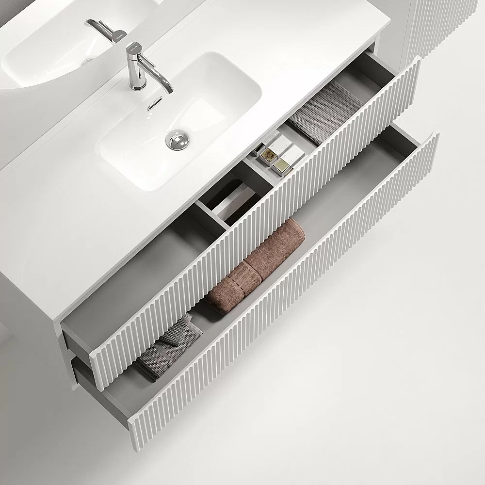 Тумба с раковиной Sancos Snob R SNR120/39W/CN7028 Bianco