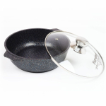 Жаровня алюминий, 26 см, антиприг, Мечта, Гранит star, сер, 33803, с крыш