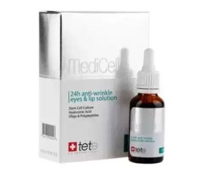 Комплекс против морщин вокруг глаз и губ 24-часового действия / TETe 24 anti-wrinkle eyes&lips solution 30 ml