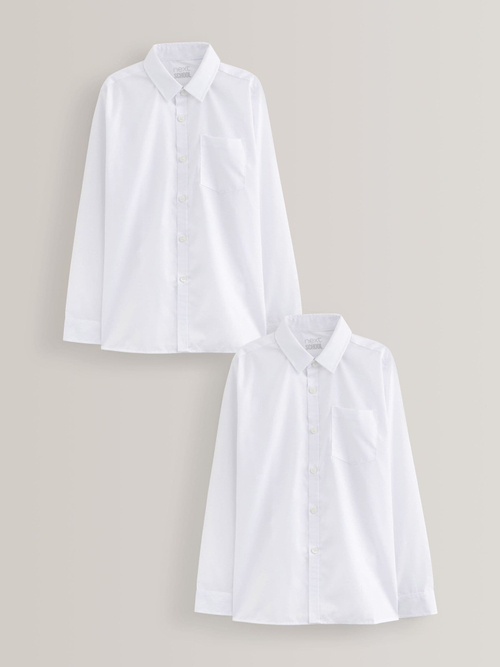 Рубашка школьная для мальчика Next M13-602, 2 шт., Белый