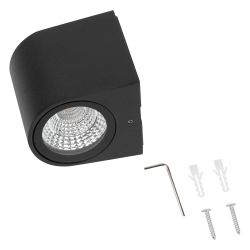 ULU-S04A-5W-4000K IP54 BLACK Светильник светодиодный уличный. Архитектурный накладной. Белый свет 4000K. Корпус черный. TM Uniel.