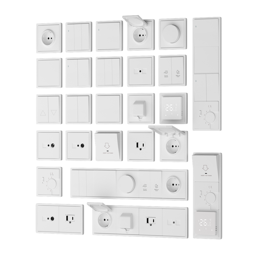 Накладка стандарта TAE для розеток USB, HDMI, аудио, матовый белый, серия R98