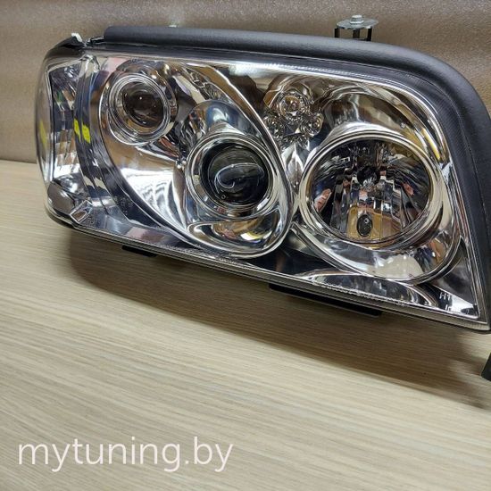 Передние фары Mercedes C W202 chrome