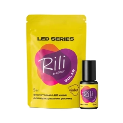 Клей фиолетовый для LED наращивания Rili Solar Violet
