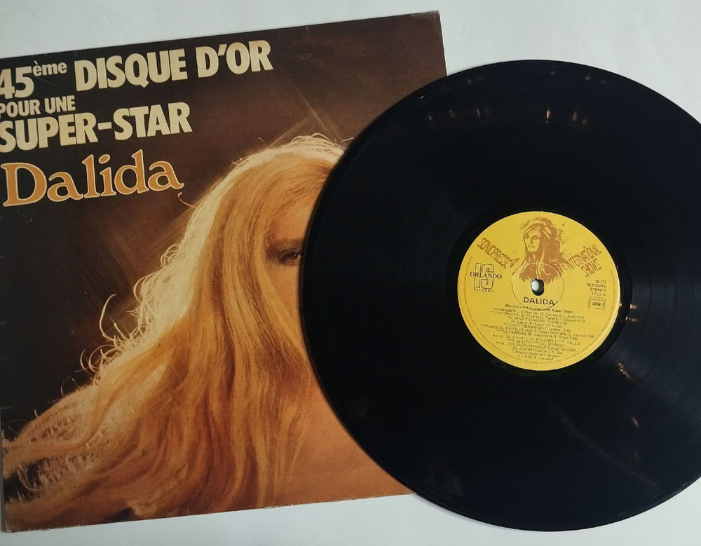 Винтажная виниловая пластинка LP Dalida 45Eme Disque DOr Pour Une Super Star (France 1977)
