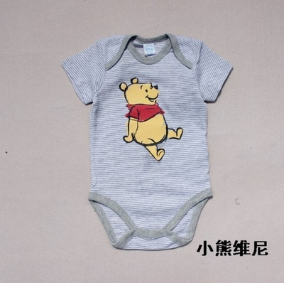 Боди детское в полоску с принтами персонажей мультфильмов