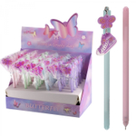 Ручка гелевая Alingar " Кеды", 0,5 мм, синяя, с брелком, круглый, цветной, пластиковый корпус, картонная упаковка