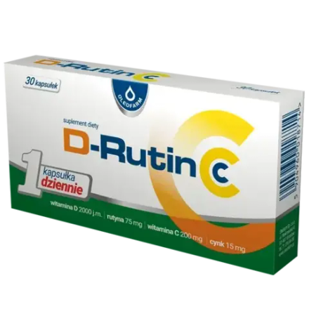 Oleofarm D-Rutin CC диетическая добавка, 30 капсул