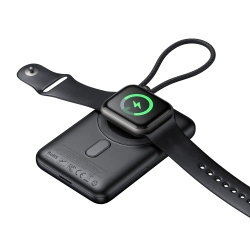 Внешний АКБ McDoDo, MagSafe+Watch,10000mAh Встроеный кабель + Подставка