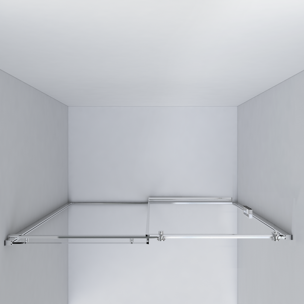 Душевая дверь Como VPS-1C120CLB, 1200, черный, стекло прозрачное