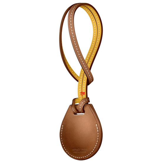 Умный брелок Apple AirTag Hermes подвеска для сумки Коричневый