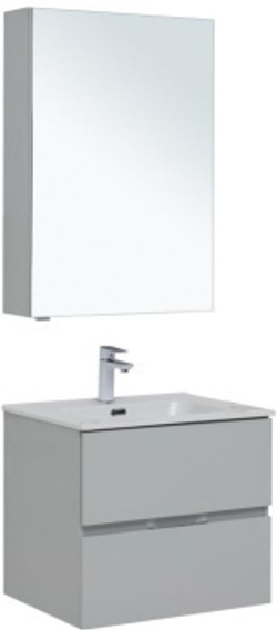 Мебель для ванной Aquanet Алвита New 60 2 ящика, серый