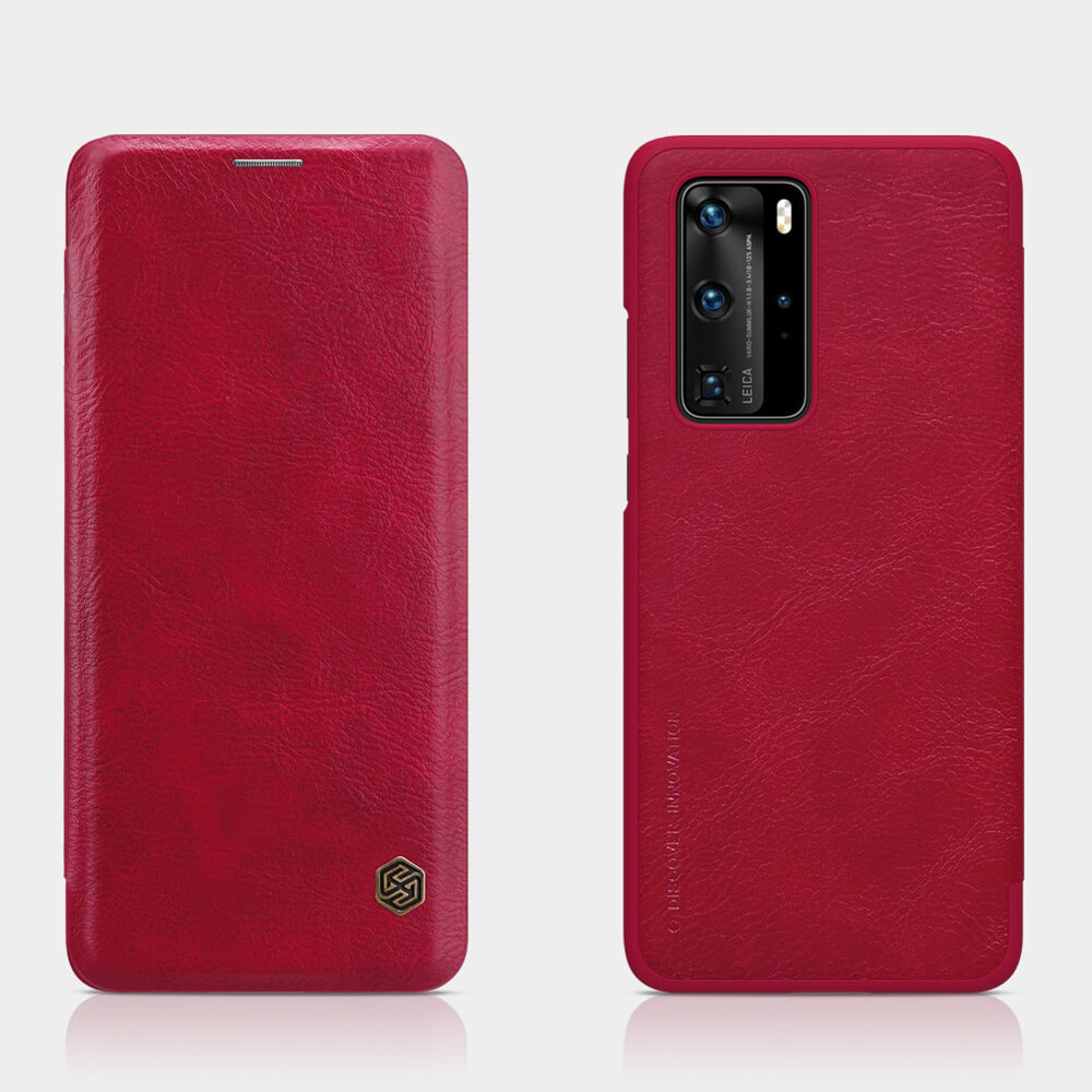 Кожаный чехол-книжка Nillkin Leather Qin для Huawei P40 Pro