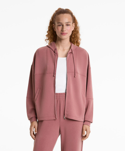 Oysho Куртка с капюшоном из мягкого на ощупь модала, розовый