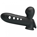 Насадка на пенис с эффектом расширения «Pretty Love Airbag Penis Sleeve Tyronn» черная