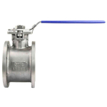 Stainless steel ball valve Elephant BV.CF.Fp.316.200 290 psi, full port, compact flanged connection Class 150, with ISO 5211 mounting pad and handle