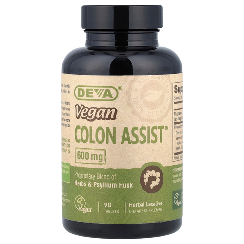 Deva, Vegan Colon Assist®, 90 таблеток