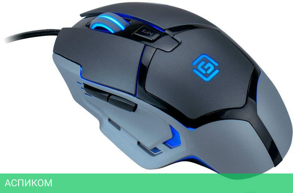 Мышь Oklick 915G Hellwish V2 черный/серый (1003993)