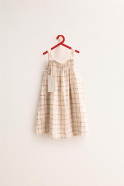 ZARA TIMELESS — ПЛАТЬЕ В КЛЕТКУ, ЭКРЮ