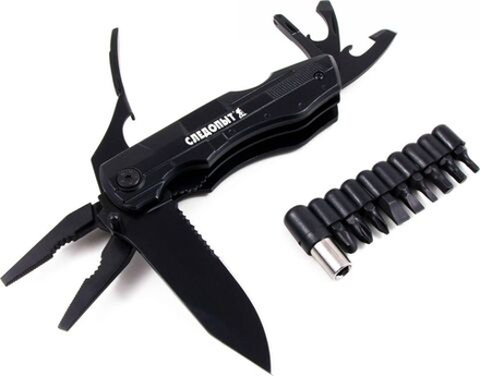 Мультитул (плоскогубцы) "СЛЕДОПЫТ-ARMADA", 112х35х21 мм, 8 предметов