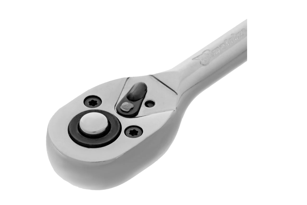 Ключ-трещотка 1/4", CrV, 45 зубьев, с быстрым сбросом, хром Matrix 14010