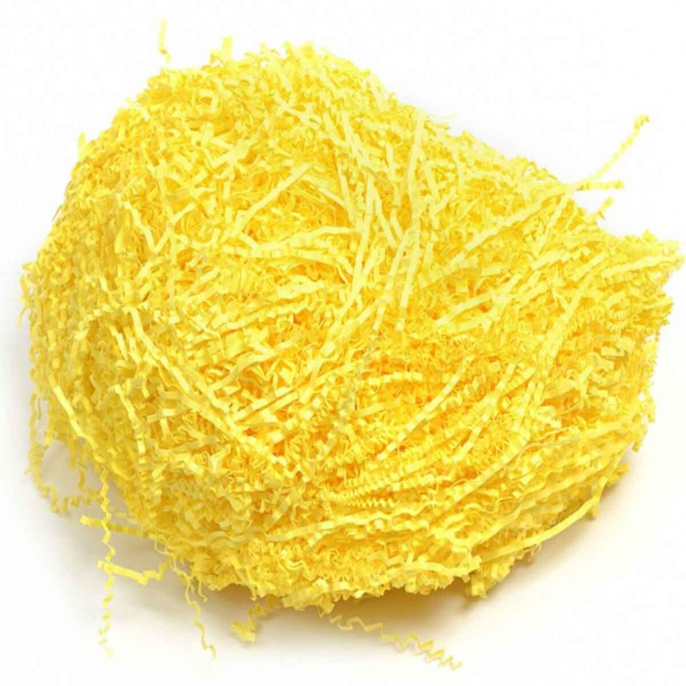 Бумажный наполнитель объёмный цвет Лимонно-желтый