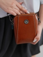 Сумка через плечо маленькая кросс боди для телефона кожаная