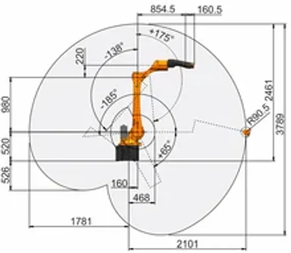 Промышленный робот KUKA KR IONTEC KR 50 R2100 CR lite