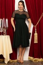 Платье Эйрена (черно-зеленое) П14720-6М LT Collection