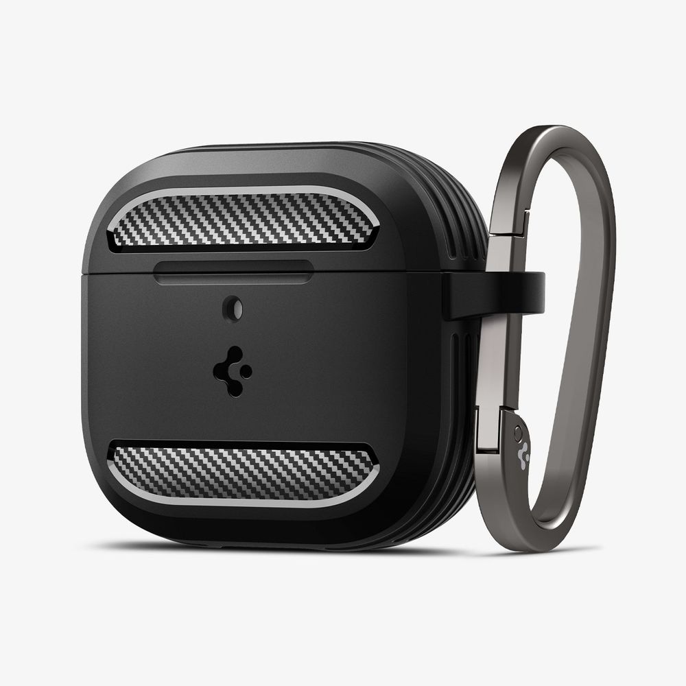 Чехол для наушников Spigen RUGGED ARMOR APPLE AIRPODS 4 MATTE BLACK