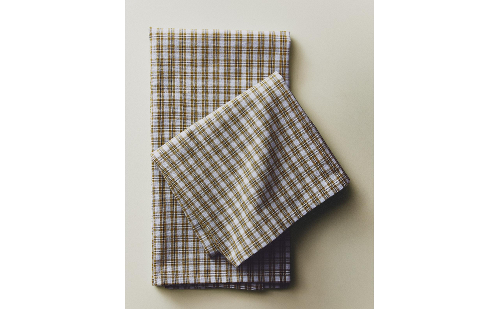Zara Home кухонное полотенце из хлопка, клетка, 70 50 см (комплект 2 шт.) · 3296/026